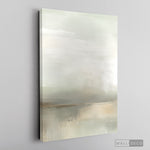 Cargar imagen en el visor de la galería, Cuadro Abstracto Minimalista Niebla Salvia Vertical sin marco sobre bastidor
