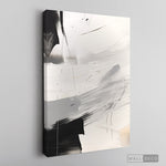 Cargar imagen en el visor de la galería, Cuadro Abstracto Minimalista Eco Grafito Vertical sin marco sobre bastidor
