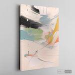 Cargar imagen en el visor de la galería, Cuadro Abstracto Minimalista Confeti Pastel Vertical sin marco sobre bastidor
