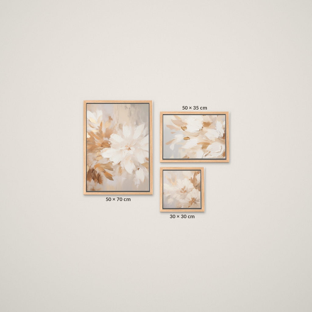 Composición Esencia Tierra – Tamaño S – Marco Madera Natural
