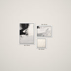 Composición Esencia Blanco y Negro – Tamaño S – Marco Blanco Mate