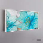 Cuadro Clásico Flores en Azul