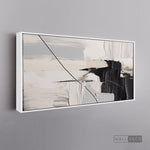 Cargar imagen en el visor de la galería, Cuadro Abstracto Minimalista Pulso Negro
