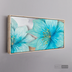 Cuadro Clásico Flores en Azul