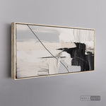 Cargar imagen en el visor de la galería, Cuadro Abstracto Minimalista Pulso Negro
