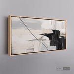 Cargar imagen en el visor de la galería, Cuadro Abstracto Minimalista Pulso Negro
