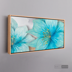 Cuadro Clásico Flores en Azul