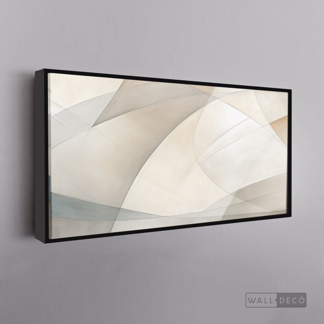 Cuadro Abstracto Minimalista Armonía Curva