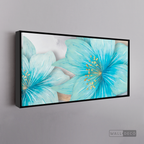 Cuadro Clásico Flores en Azul