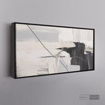 Cargar imagen en el visor de la galería, Cuadro Abstracto Minimalista Pulso Negro
