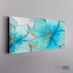 Cuadro Clásico Flores en Azul
