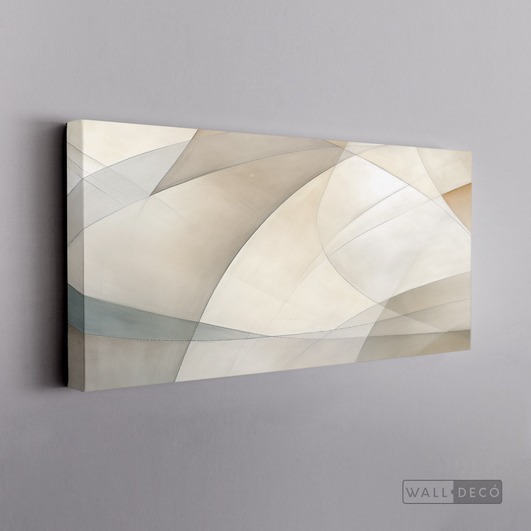 Cuadro Abstracto Minimalista Armonía Curva