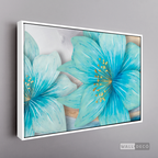 Cuadro Clásico Flores en Azul