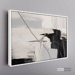 Cargar imagen en el visor de la galería, Cuadro Abstracto Minimalista Pulso Negro
