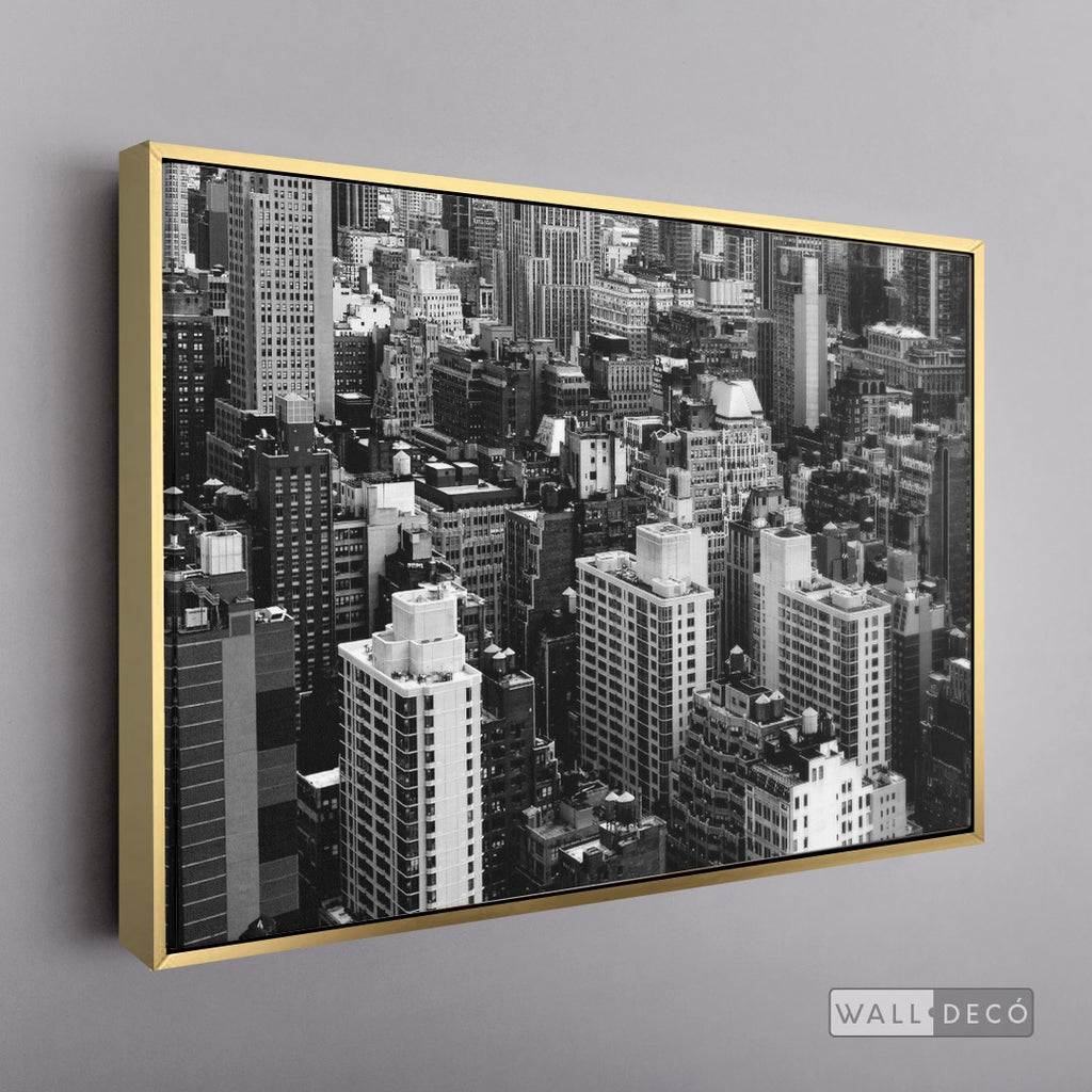 Cuadro New York Midtown Horizontal - marco dorado