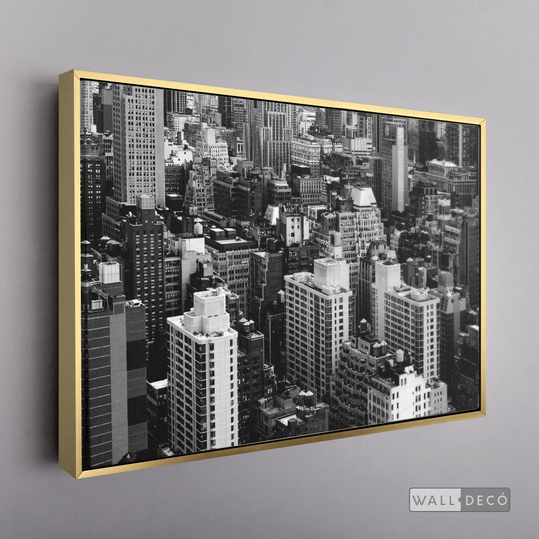 Cuadro New York Midtown Horizontal - marco dorado