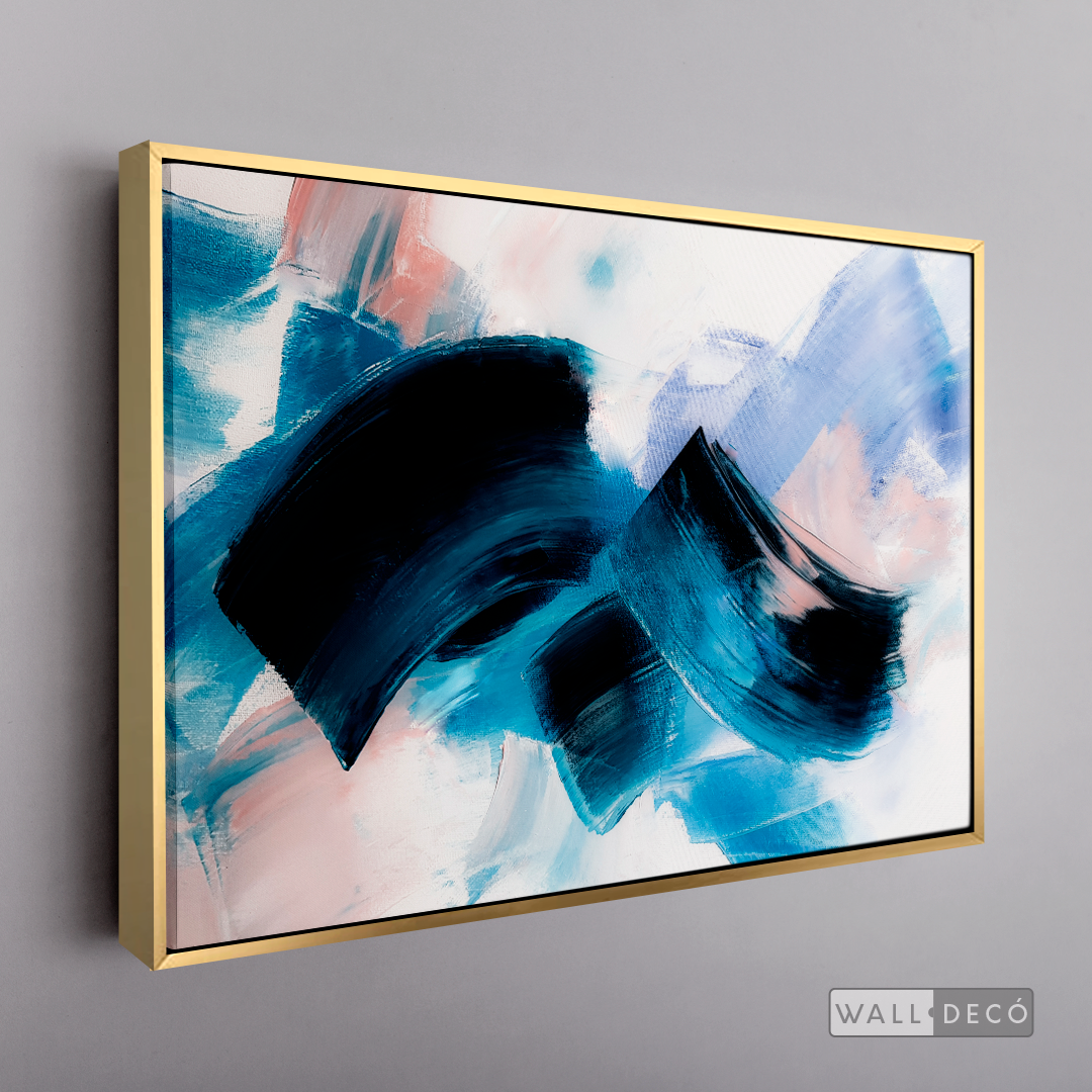 Cuadro Abstracto Danza Azul