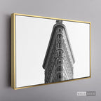 Cuadro New York Flatiron Horizontal - marco dorado