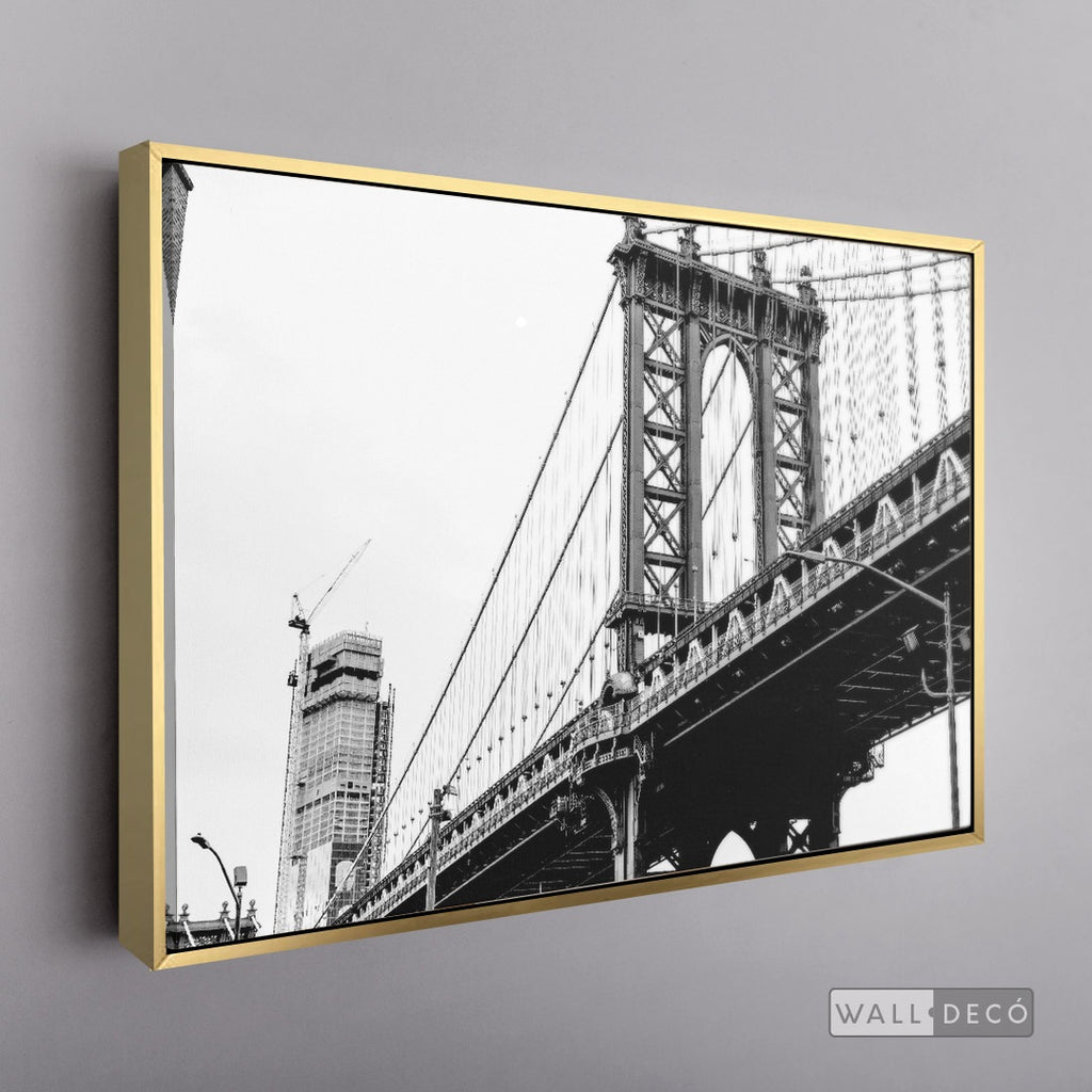 Cuadro New York Dumbo Horizontal - marco dorado