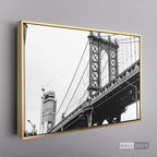 Cuadro New York Dumbo Horizontal - marco dorado