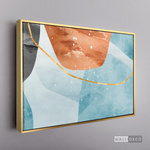 Cargar imagen en el visor de la galería, Cuadro Abstracto Minimalista Cielo Dorado
