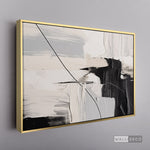 Cargar imagen en el visor de la galería, Cuadro Abstracto Minimalista Pulso Negro
