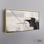 Cargar imagen en el visor de la galería, Cuadro Abstracto Minimalista Pulso Negro
