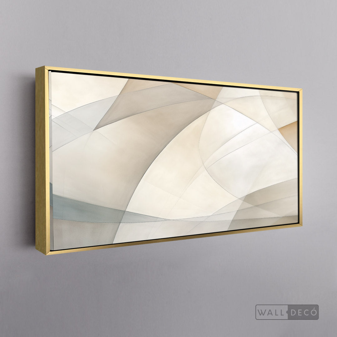 Cuadro Abstracto Minimalista Armonía Curva