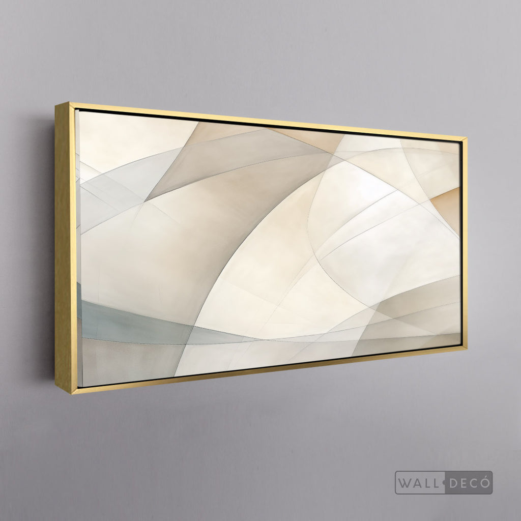 Cuadro Abstracto Minimalista Armonía Curva