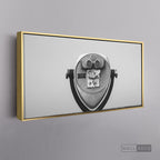 Cuadro New York Manhattan View Horizontal - marco dorado 145x55