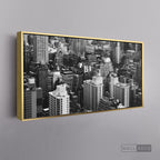 Cuadro New York Midtown Horizontal - marco dorado 145x55