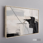 Cargar imagen en el visor de la galería, Cuadro Abstracto Minimalista Pulso Negro
