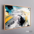 Cuadro Abstracto Impacto Azul