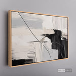 Cargar imagen en el visor de la galería, Cuadro Abstracto Minimalista Pulso Negro
