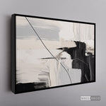 Cargar imagen en el visor de la galería, Cuadro Abstracto Minimalista Pulso Negro
