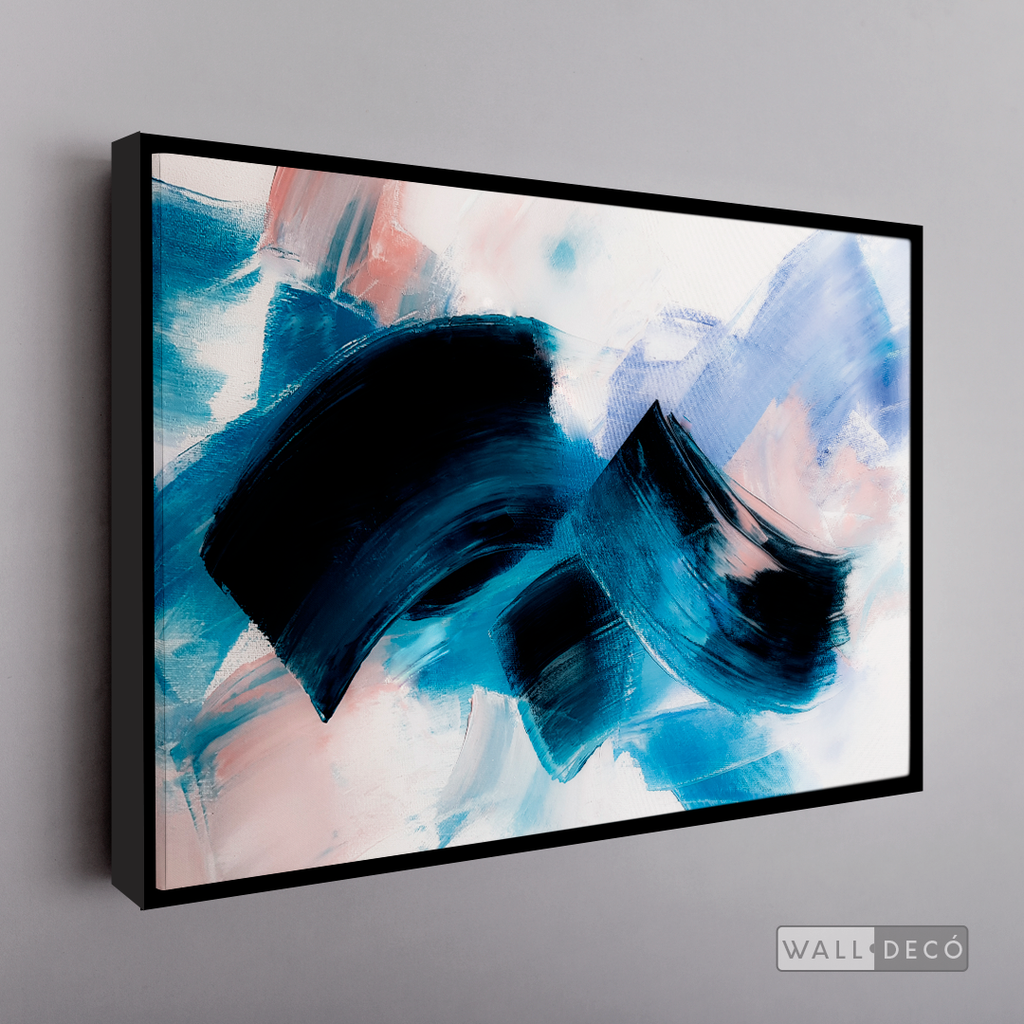 Cuadro Abstracto Danza Azul
