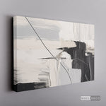 Cargar imagen en el visor de la galería, Cuadro Abstracto Minimalista Pulso Negro
