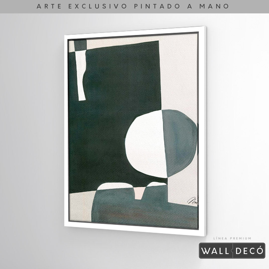 Arte pintado a mano Geometría minimalista Dos