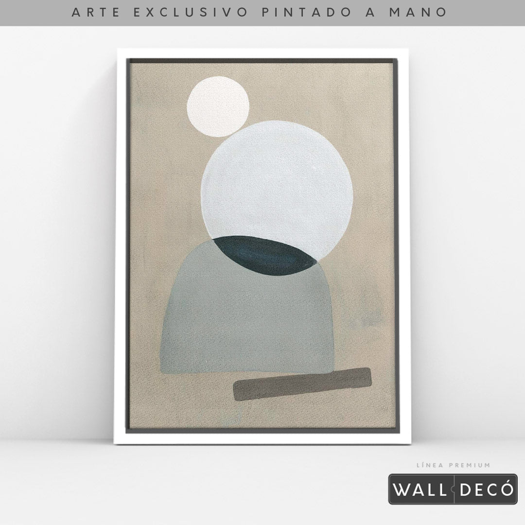 Arte pintado a mano Geometría minimalista Uno