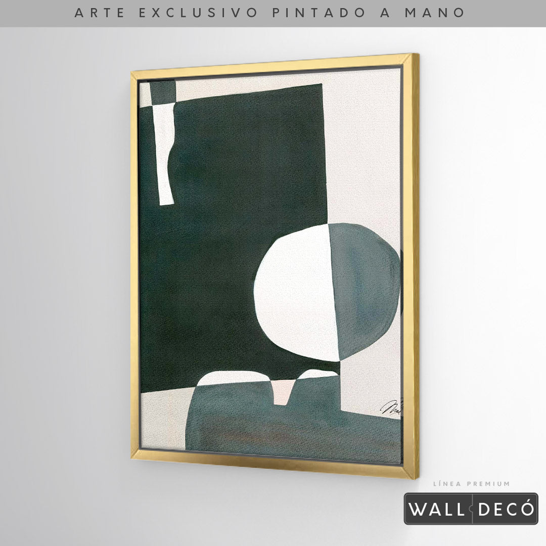 Arte pintado a mano Geometría minimalista Dos