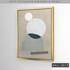 Arte pintado a mano Geometría minimalista Uno