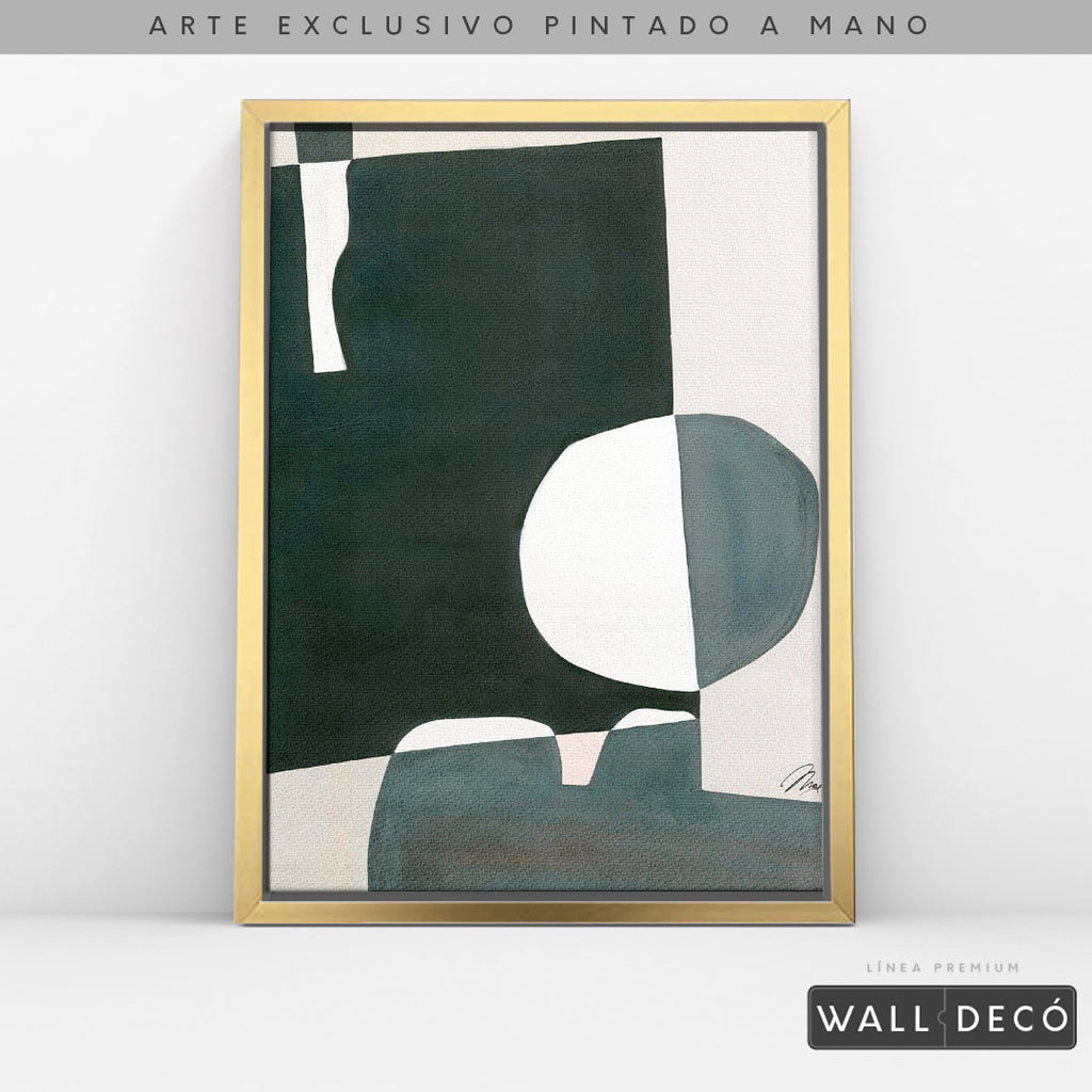 Arte pintado a mano Geometría minimalista Dos
