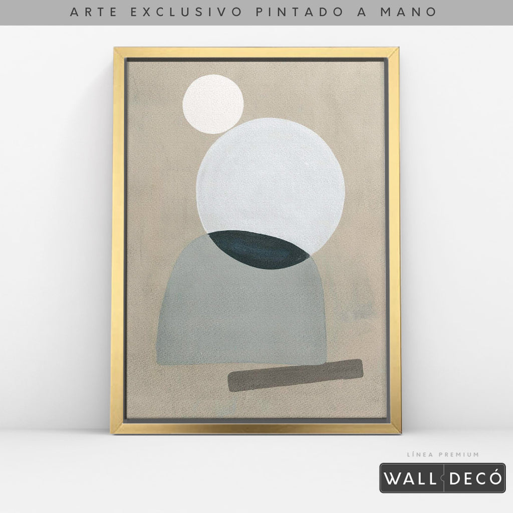 Arte pintado a mano Geometría minimalista Uno