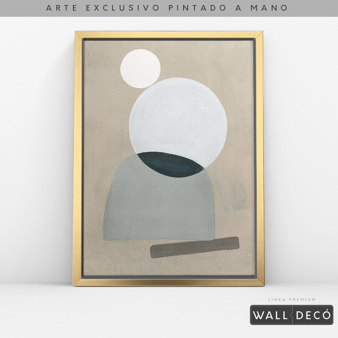 Arte pintado a mano Geometría minimalista Uno