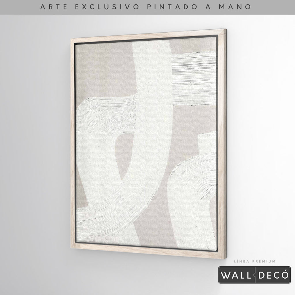 Arte pintado a mano Pureza minimalista Uno