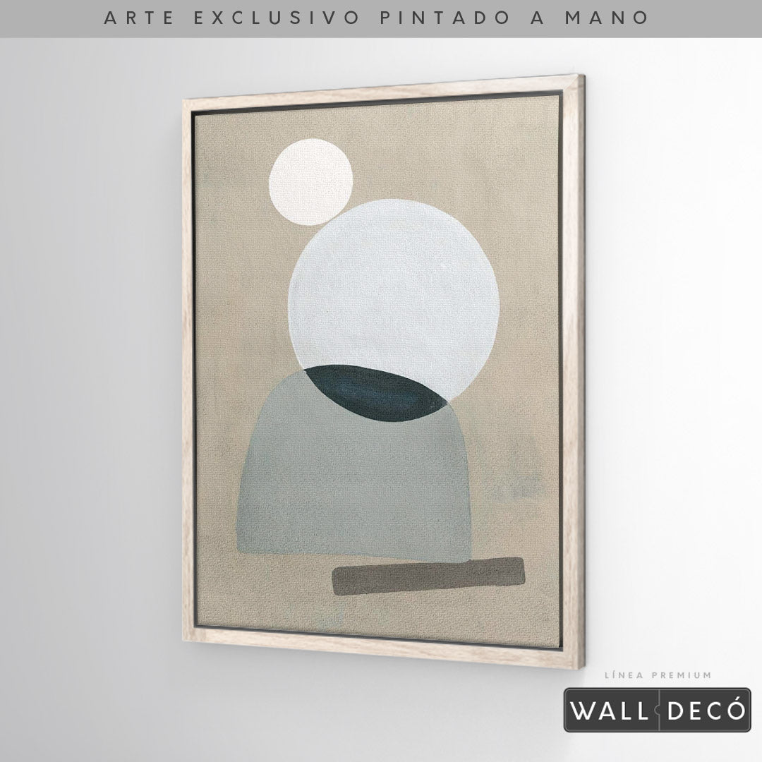 Arte pintado a mano Geometría minimalista Uno