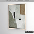 Arte pintado a mano Estructuras minimalistas Uno