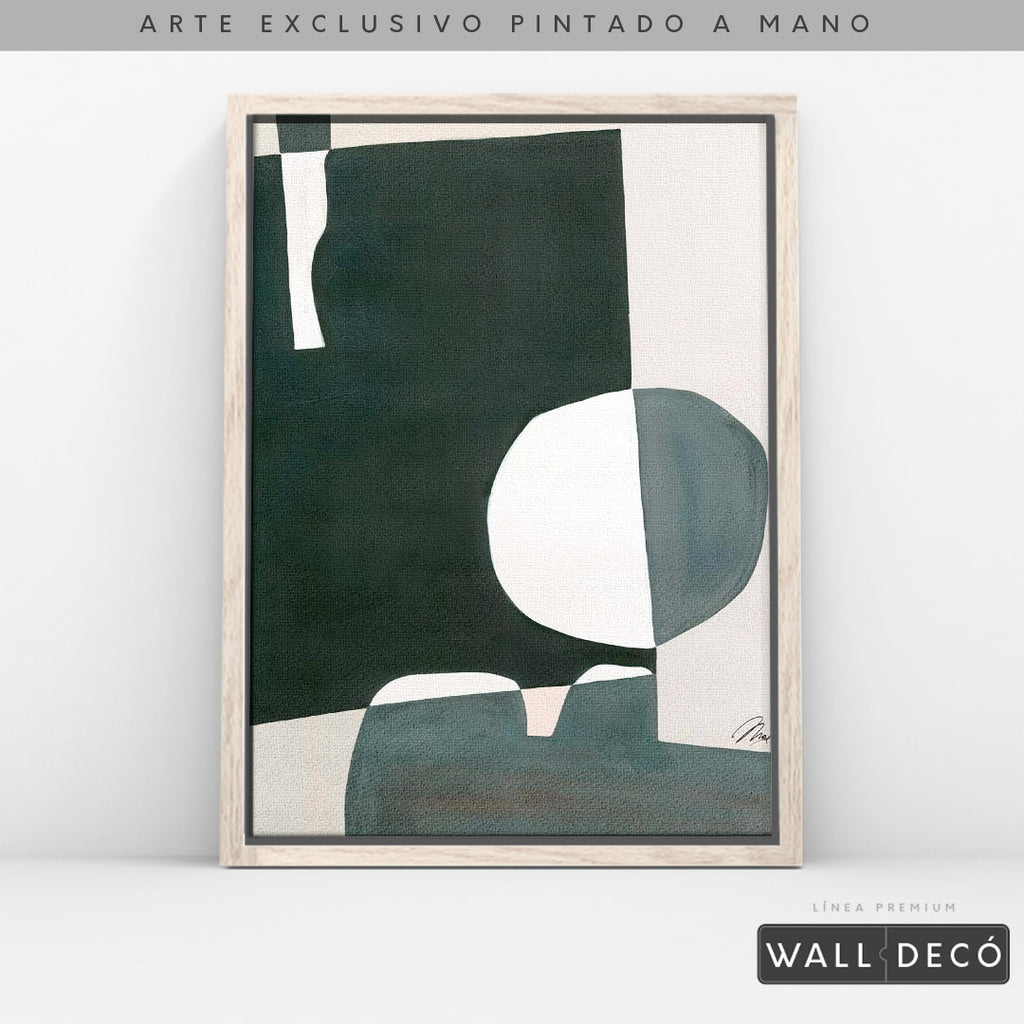 Arte pintado a mano Geometría minimalista Dos