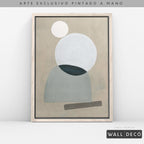 Arte pintado a mano Geometría minimalista Uno