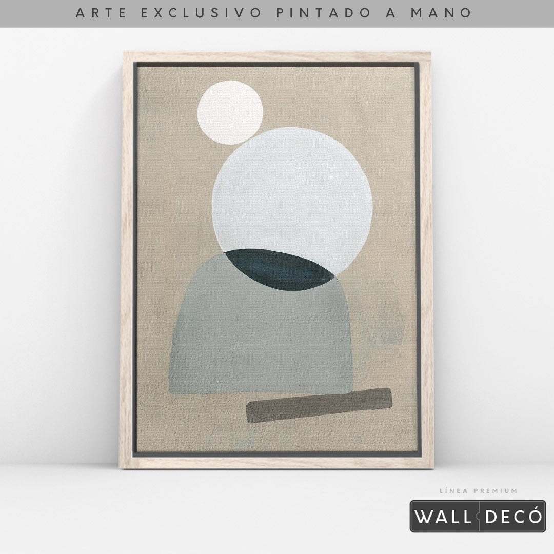 Arte pintado a mano Geometría minimalista Uno